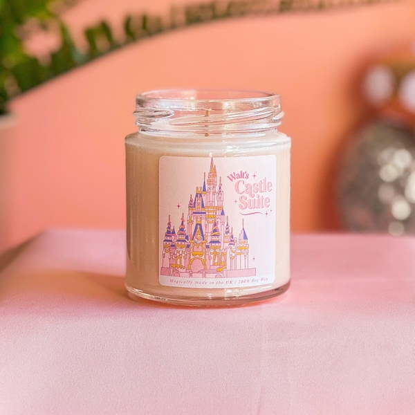 Walt's Castle Suite - Cinders Walt Magic World Castle Inspired Candle - Magic Kingdom Collection - Vegan and Cruelty Free Candle