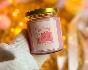 Dormitorio de Galinda / Vela inspirada en Wicked / Vela vegana y libre de crueldad animal / Cera 100 % de soja