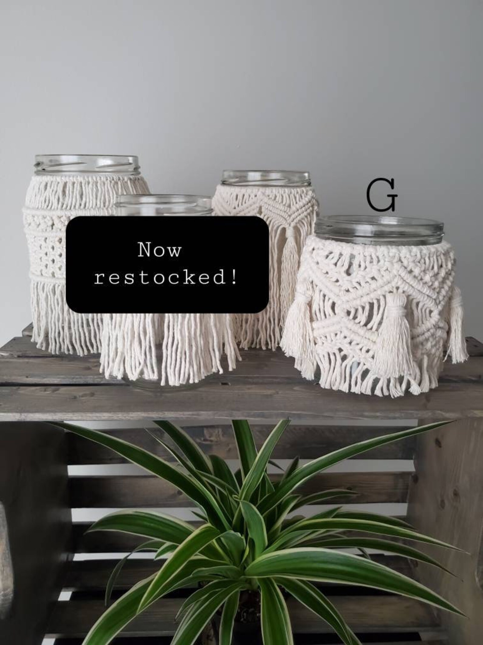 Macrame Jar Candle Holders / Mason Jar Candle Holder / Glass Etsy Canada