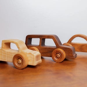 Juego de coches de juguete de madera
