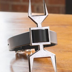Stainless-Steel Heretic&#39;s Fork and Leather Collar