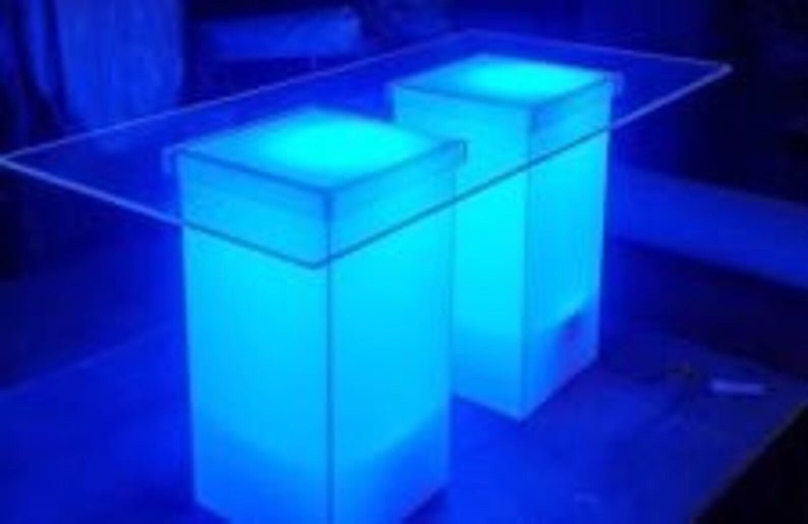 Acrylic Slab Top Ghost Table 6'Lx2'W USA Handcrafted Etsy