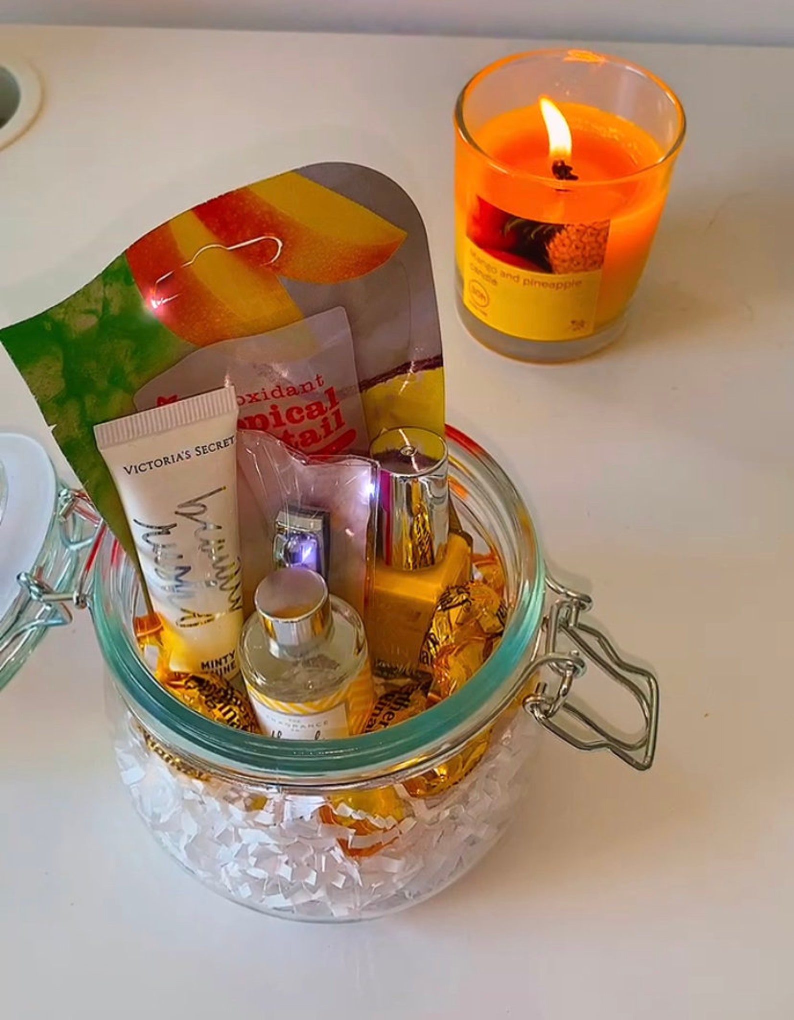Yellow Luxury Hamper Jar Etsy