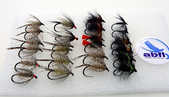 Set of 24 Pieces of Hand-made Wet Flies 