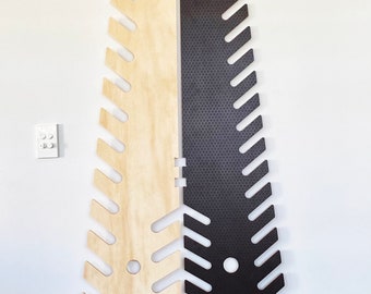 15 Board (40 Slots) 2.4m Freestanding Skateboard Rack for Long Boards, Wake boards, Snow boards, Kite Surf boards, Water Ski's, Snow Skis