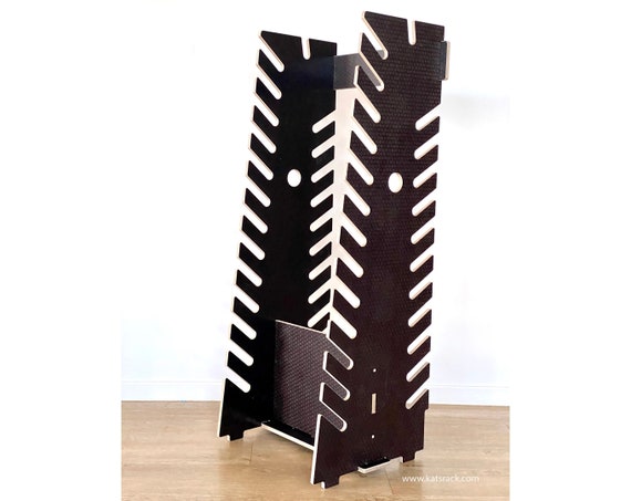 8 Board 25 Slot 1.2m Freestanding Skateboard Rack for Long Boards