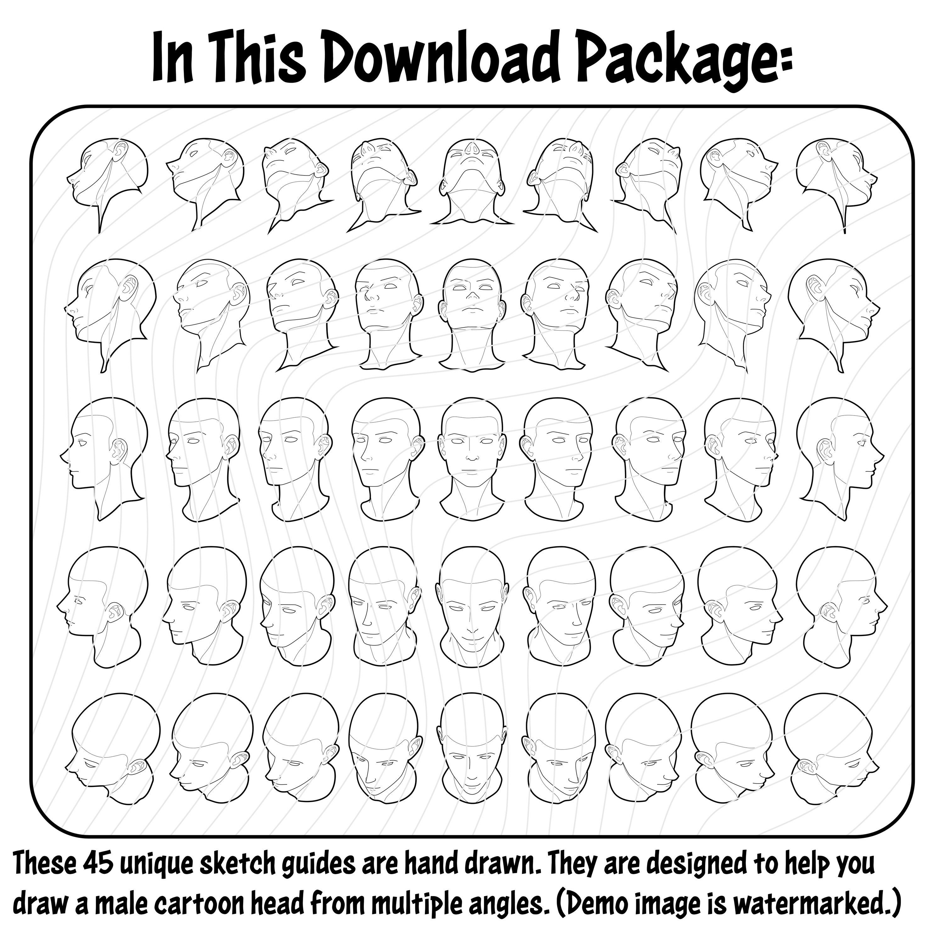 artwarrior on Twitter female and male anime style head and face  tutorial httpstcoT6gb0v0Vc7  Twitter