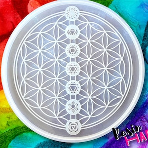 7 Chakra Energy Rolling Tray Mold, Epoxy Molds, Large Tray Epoxy Resin Molds, Epoxy Resin Crafts for Beginners