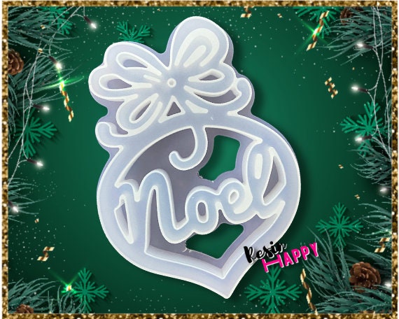 Noel Ornament Silicone Mold, Resin Molds, Large Christmas Silicone Molds  for Resin, Resin Molds Silicone, Epoxy Resin Mold, Resin Mould 