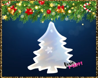 Moule de sapin de Noël, Porte-clés, Ornement de porte-clés, Moules en silicone pour résine, Moules en résine de silicone, Moule en résine époxy, Résine UV, Moule spirituel