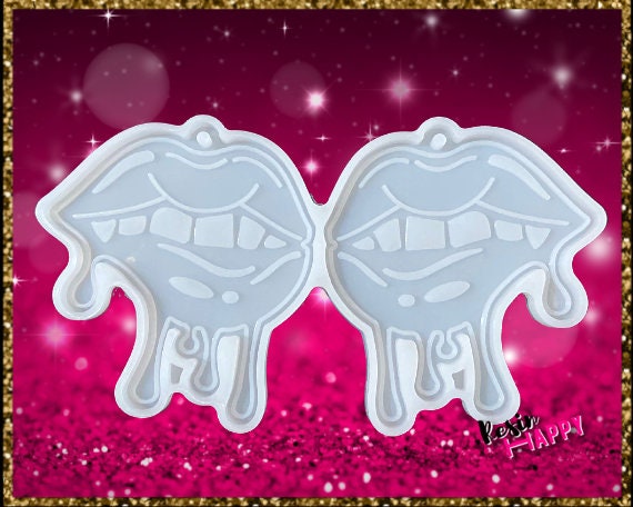 Baddie Lips Resin Art Mold, Epoxy Molds, Unique Resin Molds, Soap molds, Resin Mold Jewelry, Silicone Molds, UV Resin, Resin Earring Molds