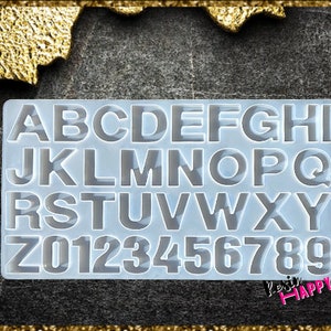 Alphabet Resin Art Mold, Letter Mold, Epoxy Molds, Epoxy Resin Art, Art resin, Soap molds, UV Resin, Casting molds, Concrete mold, Clay Mold
