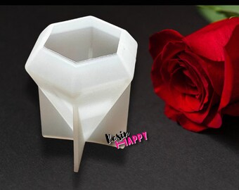 Moule porte-bague en résine, Moule pour la préservation des fleurs, Moules en silicone pour la résine, Moule en résine époxy, Art en résine, Résine UV, Porte-bijoux, Pyramide