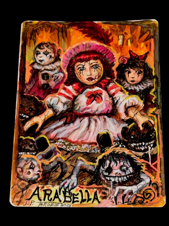 MTG Arabella Abandoned Doll Foil W/ Borders Signed #48 Color Art