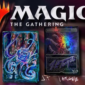 mtg wedding ring card wedding ring mtg card FOIL WEDDING RING (BORDERLESS) Marvel Universe Magic MTG MINT CARD