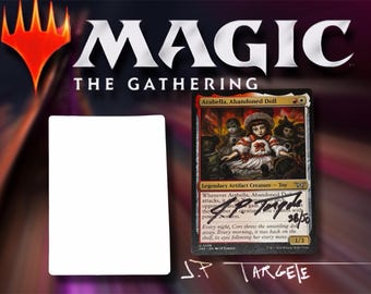 MTG Arabella Abandoned Doll Foil W/ Borders Signed #41 B&W Art - Etsy