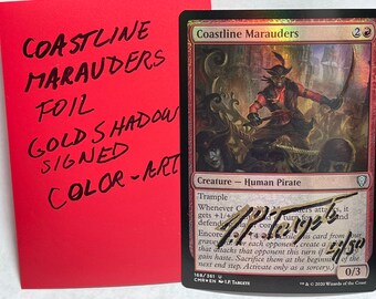 MTG Coastline Marauders Artist Proof Foil w/ Border Shadow Signed ColorArt #4