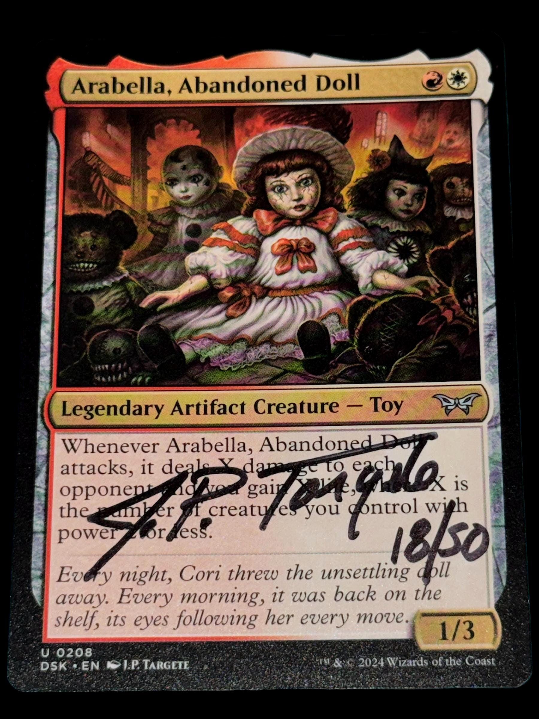 MTG Arabella Abandoned Doll W/ Borders Signed #18 No Art - Etsy