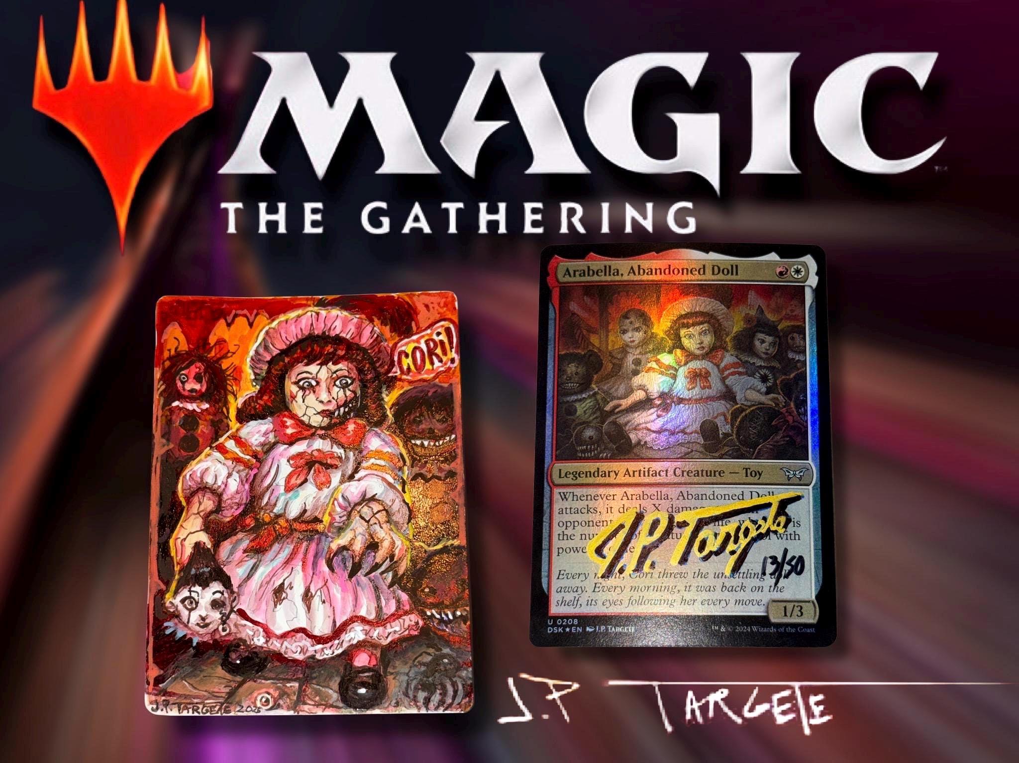 MTG Arabella Abandoned Doll Foil W/borders Shadow Signed #13