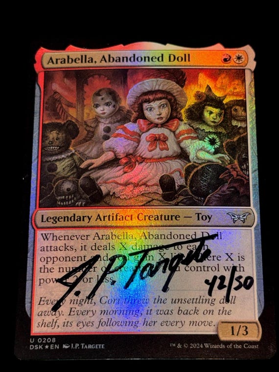 [MTG]Arabella, Abandoned Doll アーティストプルーフ MTG Arabella Abandoned Doll Foil W/ Borders Signed #42 Color Art