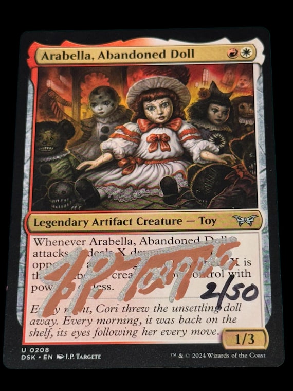 [MTG]Arabella, Abandoned Doll アーティストプルーフ MTG Arabella Abandoned Doll W/ Borders Shadow Signed #2 Color Art
