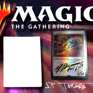 MTG Chainsaw Foil w/ Borders Shadow Signiert #4 Keine Art