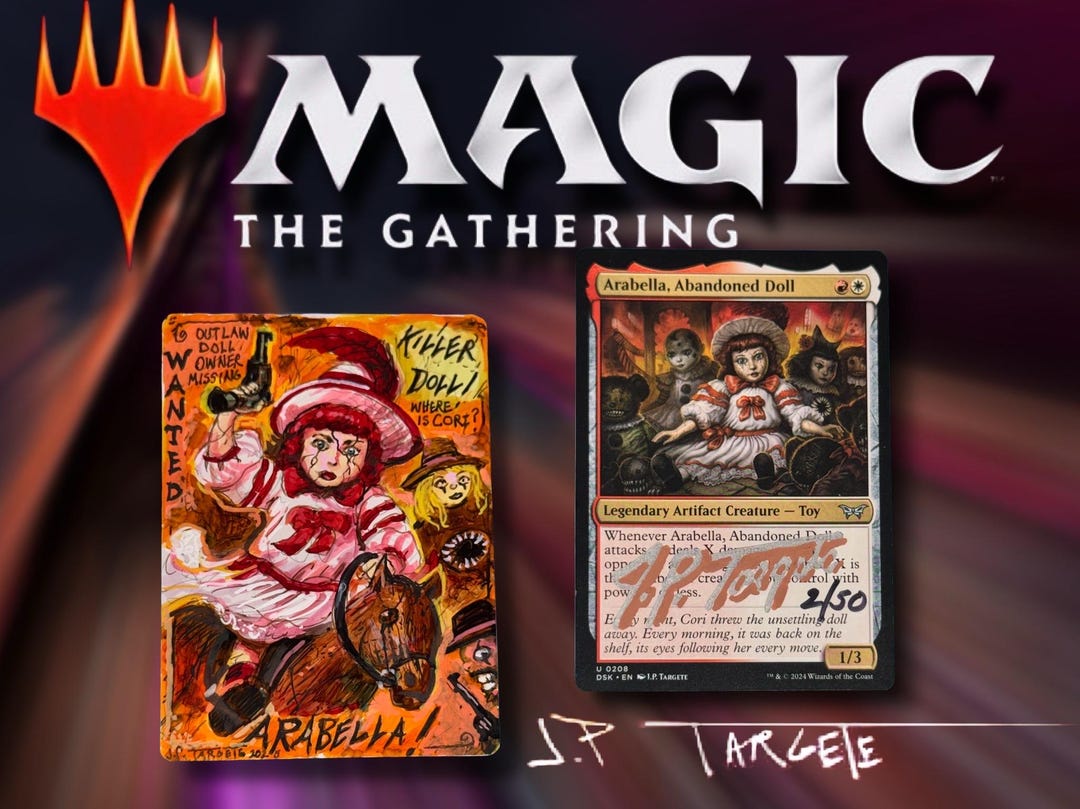 MTG Arabella Abandoned Doll W/ Borders Shadow Signed #2 Color Art