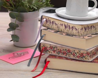Lavanda (Lavender) on Script Italian Leather Journal - Notebook, Diary - Handmade in Italy - Gift for Mom, Sister, Writer, Best Friend