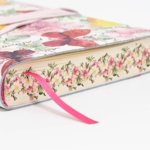 Poesia Farfalle ( Butterfly Poem) Soft Italian Leather Printed Journal , Notebook - Handmade in Italy- Gift for Poets & Writers