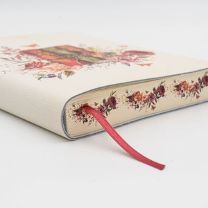 Libri Antichi (Antique Books) Printed Soft Italian Leather Journal, Notebook - Handmade in Italy - Gift for Book Clubs, Writers