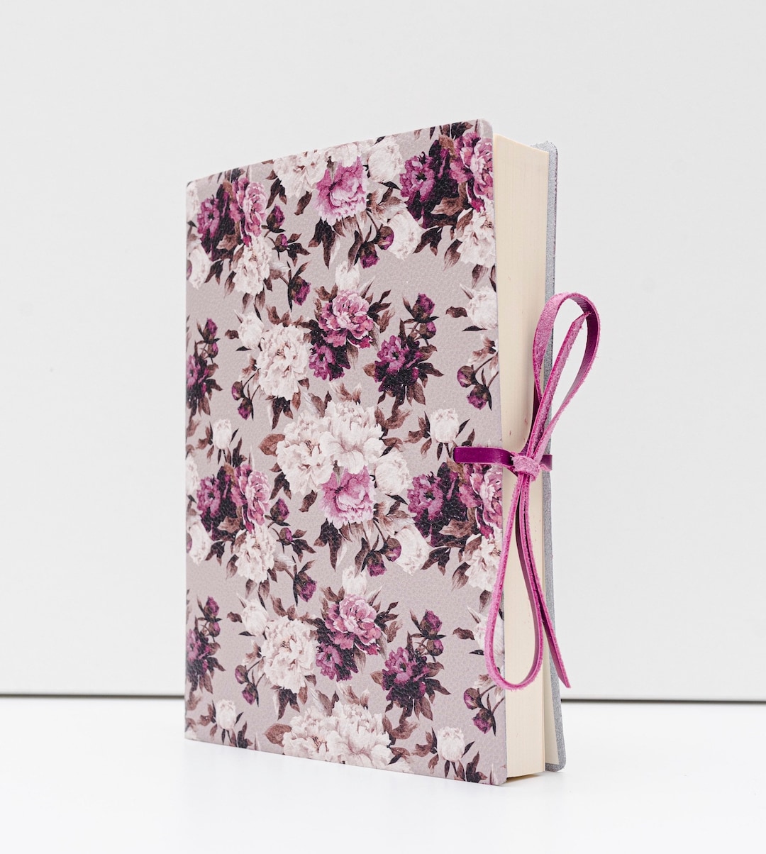 Romantica Roses Soft Italian Printed Leather Journal, Notebook Handmade ...