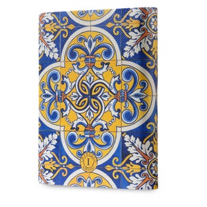 Mosaico Printed Soft Italian Leather Journal, Notebook Handmade in Italy image 3