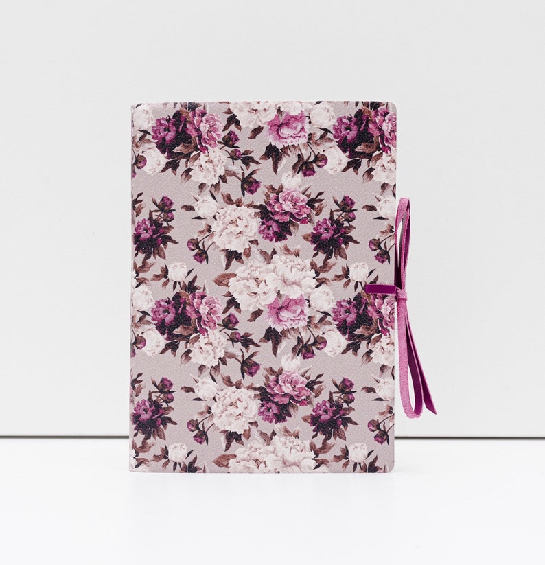 Romantica Roses Soft Italian Printed Leather Journal Notebook Etsy