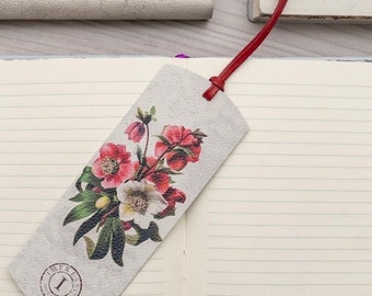 Bel Fiore  Italian Soft Leather Bookmark - Handmade in Italy