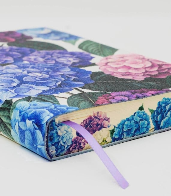 Hydrangea (ortensia) Handmade in Italy Soft Italian Leather