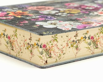 Toscana Floral Painting Made in Italy Printed Soft Italian Leather Journal, Notebook