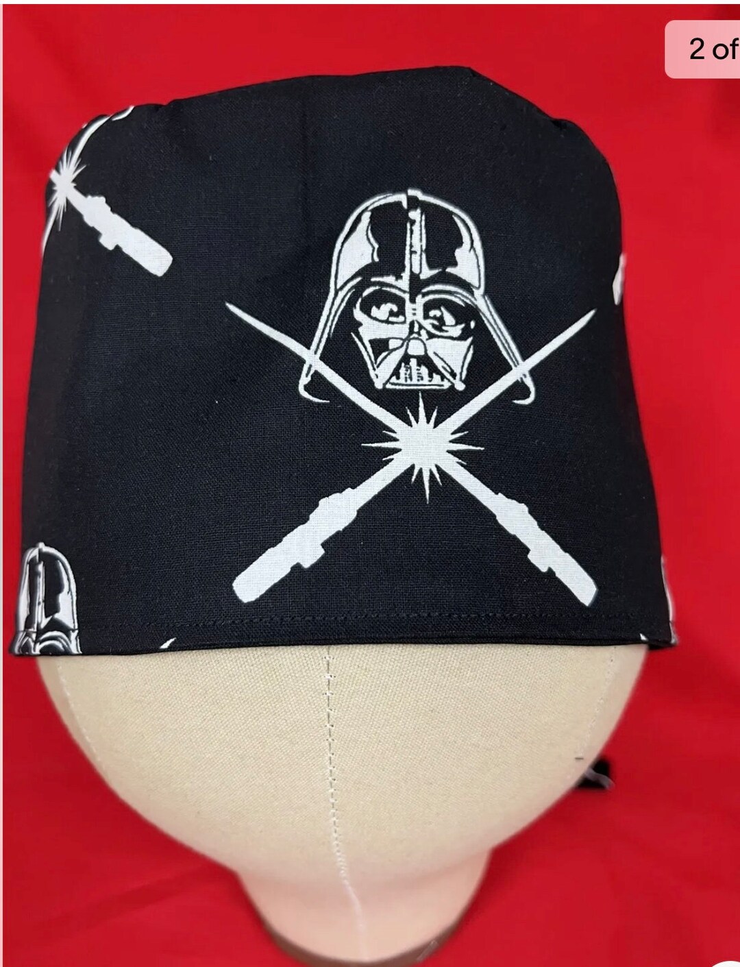 Men/women Surgical Scrub Cap Lined SW DARTH VADER Glow in the Dark 100 Cotton Etsy