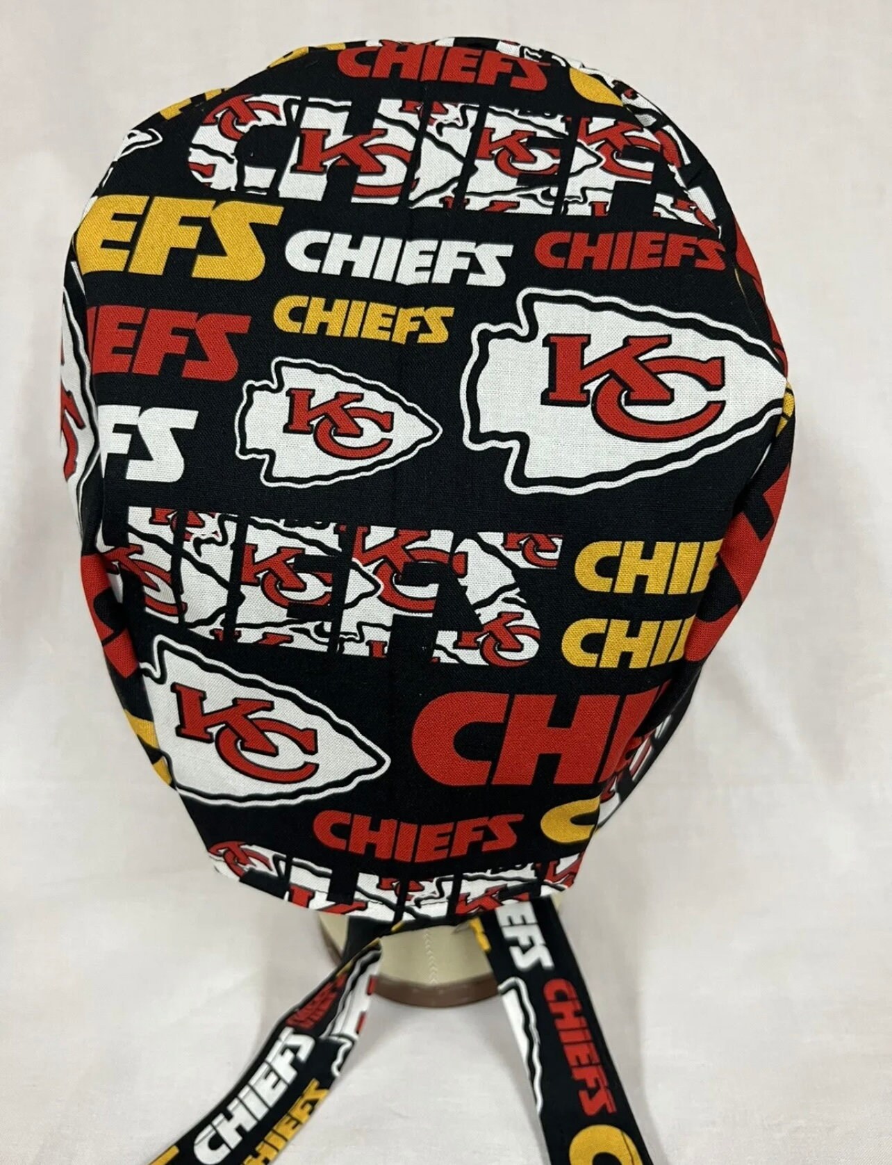 Men/women Surgical Scrub Cap Lined Kansas City Chiefs NFL Cool Cap Etsy