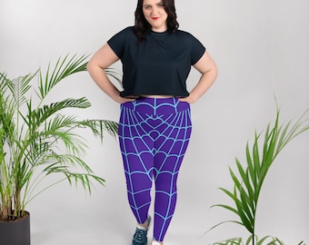 SPIDER GWEN Leggings de yoga de talla grande para mujer, medias Spidergwen para adultos, pantalones de disfraz de superhéroe, disfraz de araña para mujer, pantalón Spider Web
