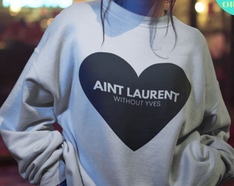 ysl sweatshirt etsy