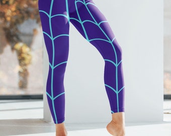 Leggings de yoga para mujer SPIDER GWEN Mallas de Spidergwen para adultos, disfraz de superhéroe, disfraz de araña para mujer, top de Spider Gwen para mujer, pantalones