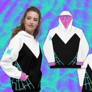 Felpa con cappuccio unisex SPIDER GWEN Felpa con cappuccio Spider Web