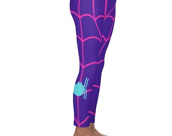 SPIDER GWEN Kid's Leggings Spidergwen tights for girls, girls superhero costume, kids spider costume, Spider Gwen top for girls, bottoms