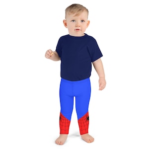 SPIDER WEB PETER Kid&#39;s Leggings Spider tights for girls, boys superhero costume, kids spider costume, red and blue spider pant bottoms