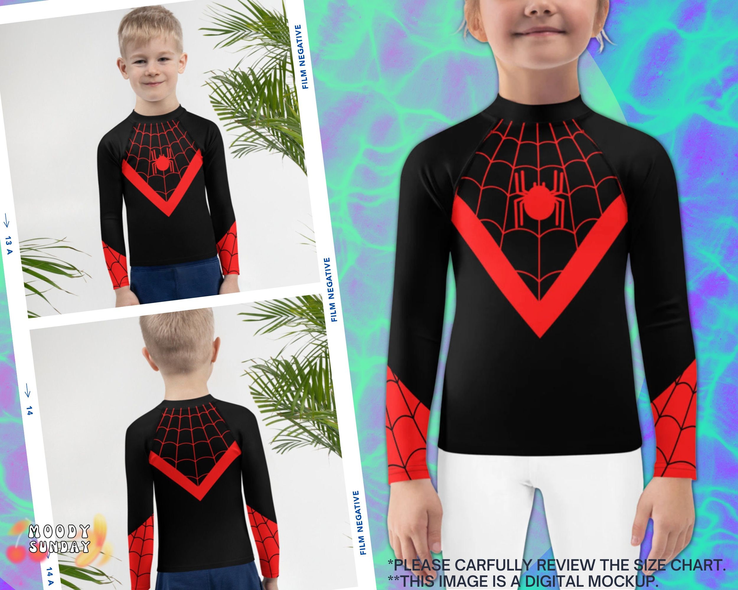 SPIDER MILES Kids Rash Guard, Girls and Boys Superhero Costume, Kids Spider  Costume, T-shirt, Kids Dress up Costumes, Playtime Outfits -  Canada