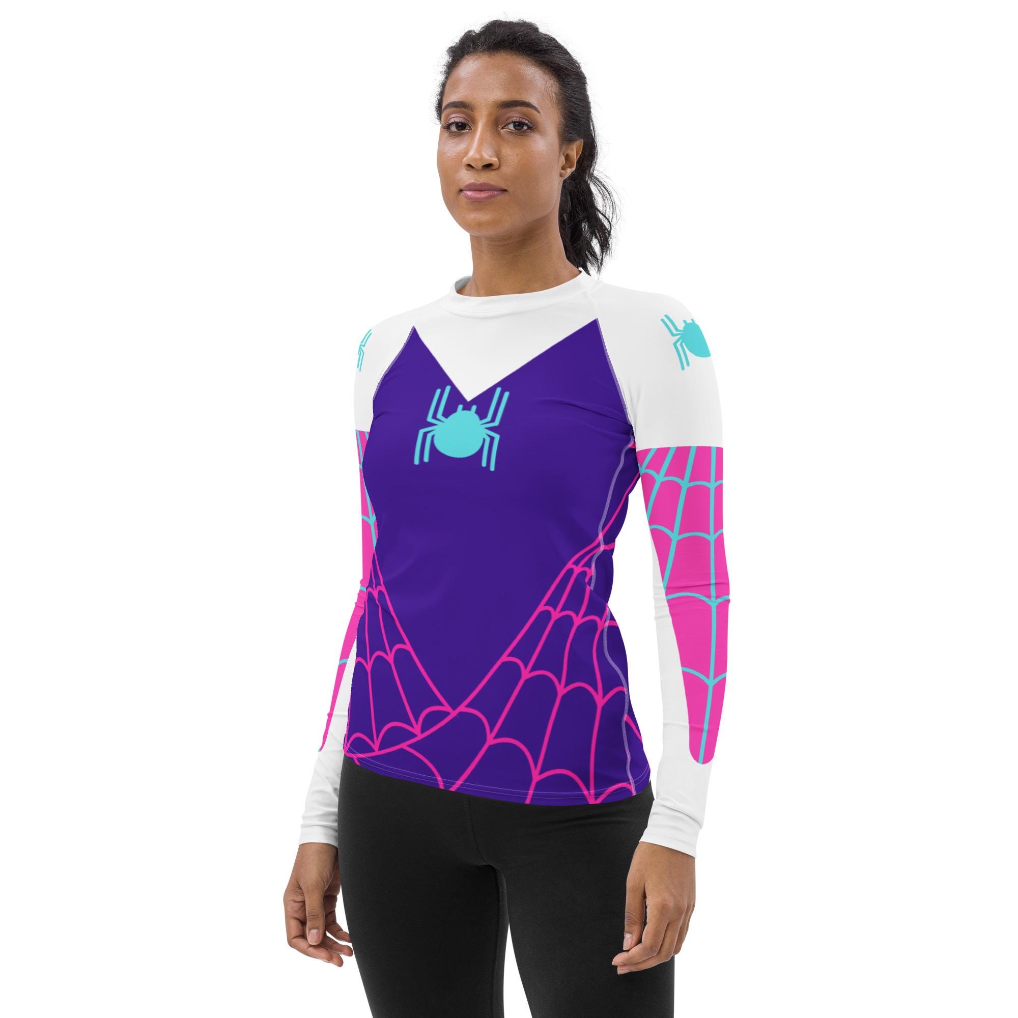 SPIDER GWEN Women's Rash Guard Spidergwen Shirt for Adults, Ladies ...