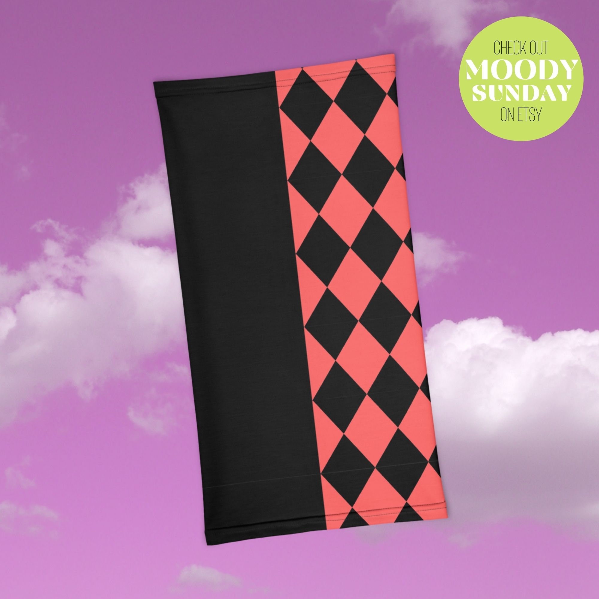 HARLEY QUINN Neck Gaiter Face Mask Bat COSPLAY Harley 