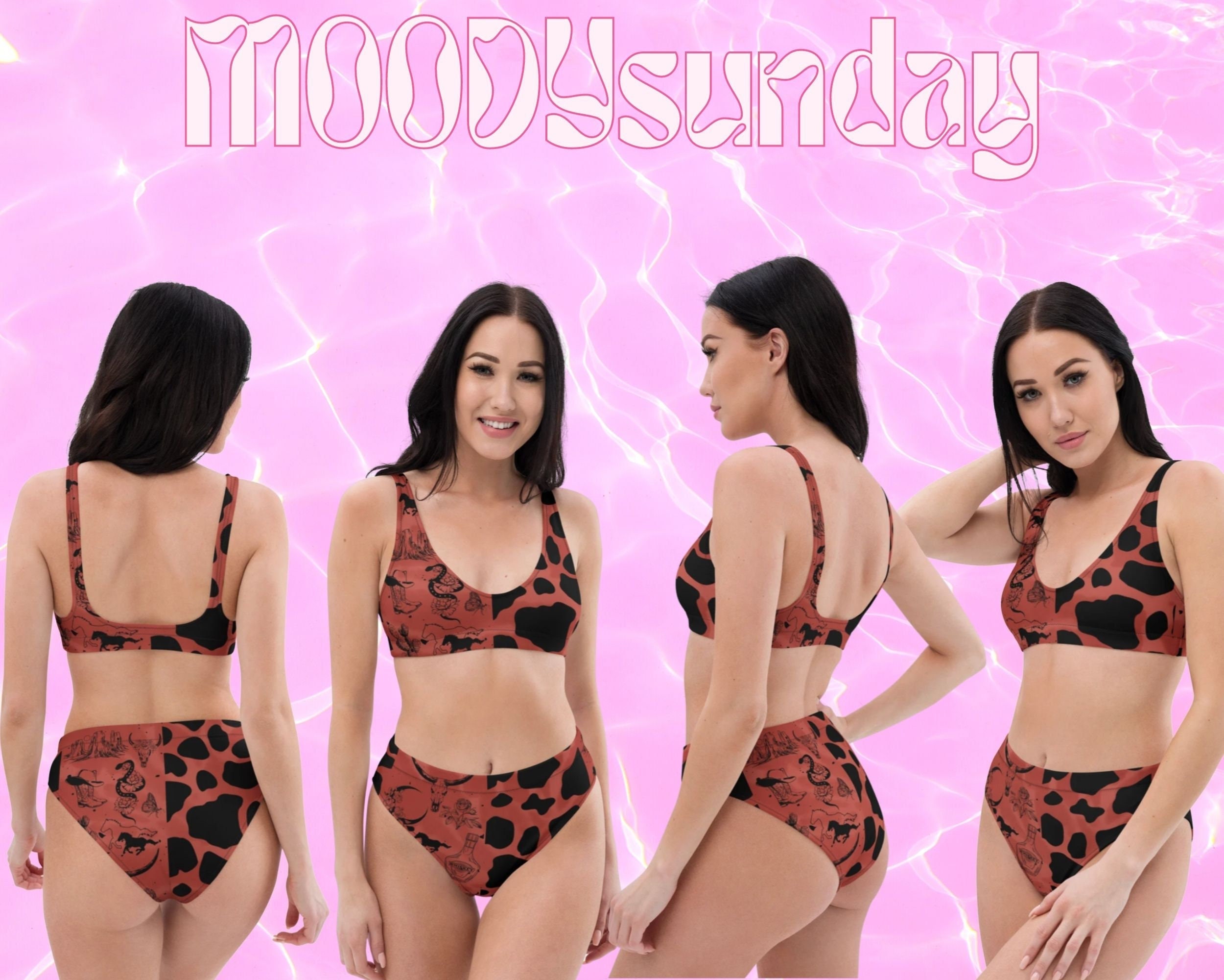 BOHO WESTERN COWGIRL Bikini Traje baño alternativo Traje - Etsy México