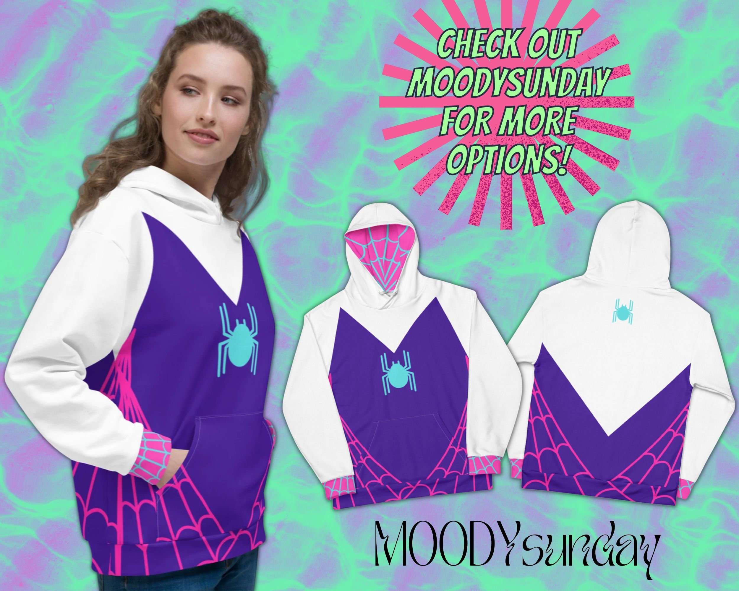 Spider Gwen Hoodie - Etsy Spider Gwen Hoodie - Etsy