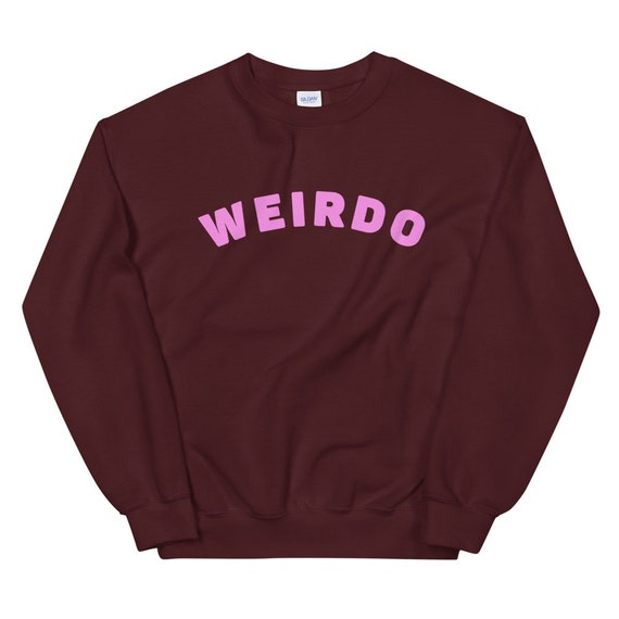 Buy WEIRDO • PINK Weirdo Sweatshirt SWEATER Crewneck Jumper Y2K 